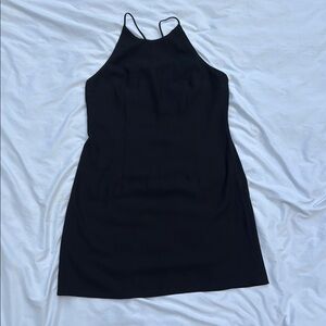 Bebe Black Halter Sheath Dress Cocktail